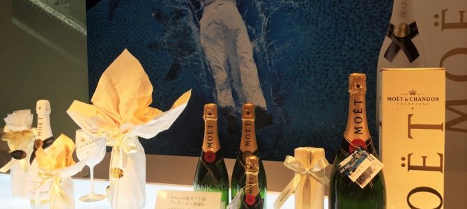 新宿百貨店様　有名シャンパンのお店で本番当日！