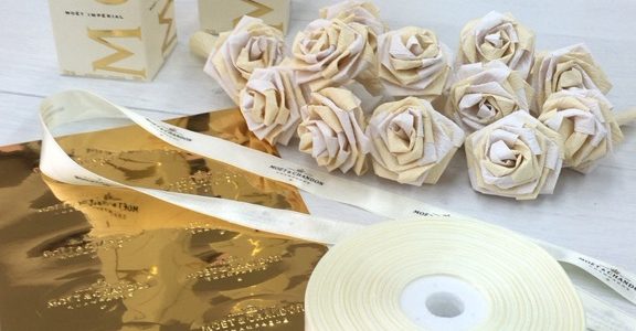 本日最後のボトルのラッピング