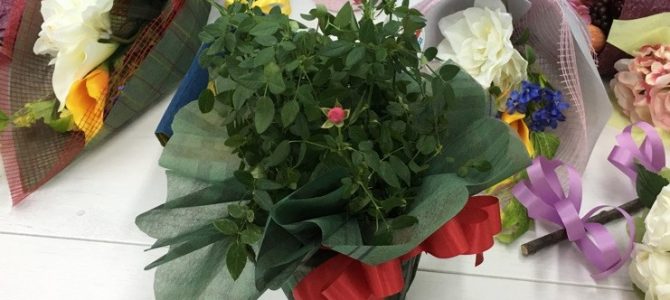 ラッピング協会のフラワーラッピング集中認定クラスの講習をしてきました。