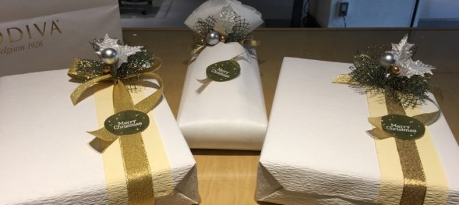 2016年クリスマスラッピング 銀座の百貨店にて 2016年クリスマスラッピング 銀座の百貨店にて