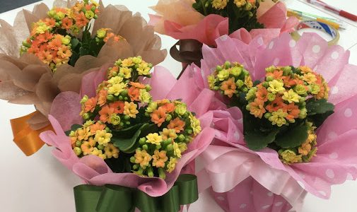 ラッピング協会のフラワーラッピング認定クラスの講習をしてきました。