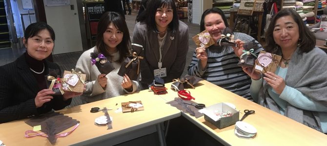 北千住ルミネ ラッピングワークショップ 北千住ルミネ ラッピングワークショップ