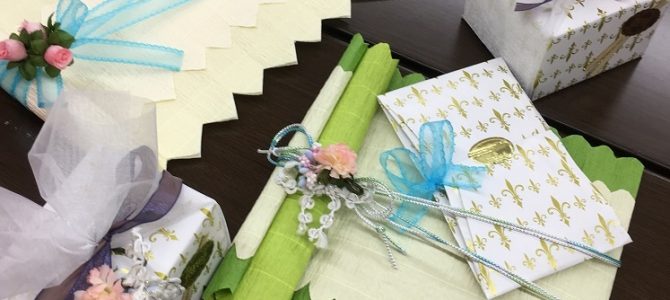 読売カルチャー北千住 ラッピング初級&上級クラス 父の日のラッピングに向けて! 読売カルチャー北千住 ラッピング初級&上級クラス 父の日のラッピングに向けて!