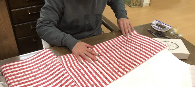 ラッピング協会認定試験　埼玉ラッピング自宅教室で真剣勝負！