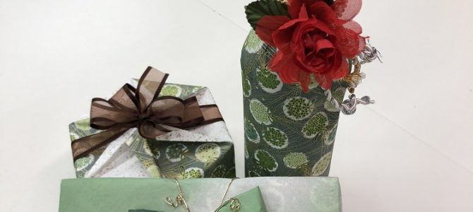 ラッピング協会東京本部にてモダン和風ラッピング指導者養成クラスを担当してまいりました。