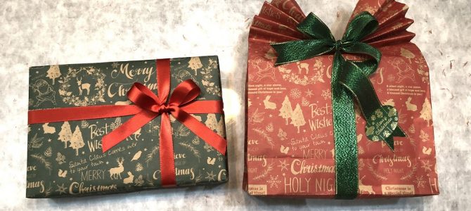 埼玉認定校ラッピング自宅教室　和風ラッピング認定試験をいたしました。