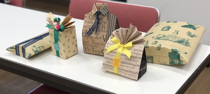 さいたま市大宮工房館 ギフトラッピング講習2回目 さいたま市大宮工房館 ギフトラッピング講習2回目