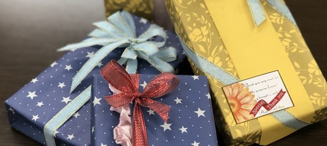 ラッピング協会認定校更新講習２日目と、よみうりカルチャー北千住で講習をしてまいりました。