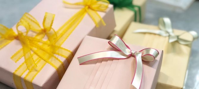 ラッピング自宅教室、初回講習開始です！