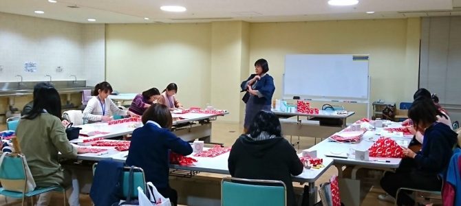 最後の回でした。さいたま市岩槻東口コミュニティセンターラッピング講座