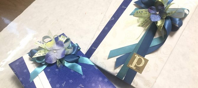 お持ち込みラッピングいたします。