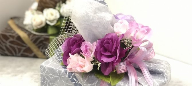 埼玉ラッピング自宅教室にてプレゼントラッピングの中級クラスを行いました。