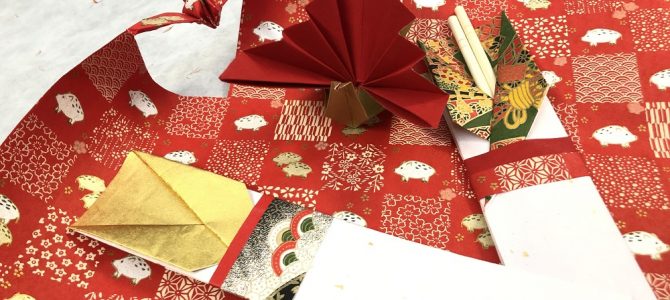 埼玉ラッピング自宅教室にて和風ラッピング応用クラスが始まりました。