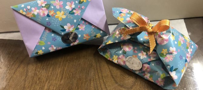 ビジネスラッピング2日目も担当です。