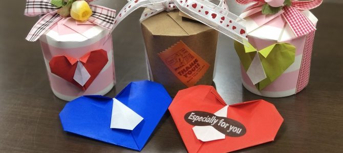 よみうりカルチャー北千住にて可愛いバレンタインラッピングを行いました よみうりカルチャー北千住にて可愛いバレンタインラッピングを行いました