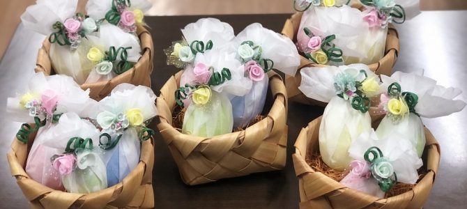 よみうりカルチャー北千住にてイースターラッピングのレッスンをいたしました。