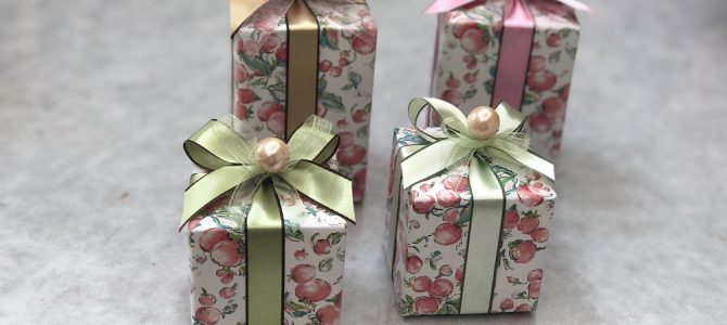 埼玉自宅教室にて、プレゼントラッピング3　最後のレッスンを行いました。