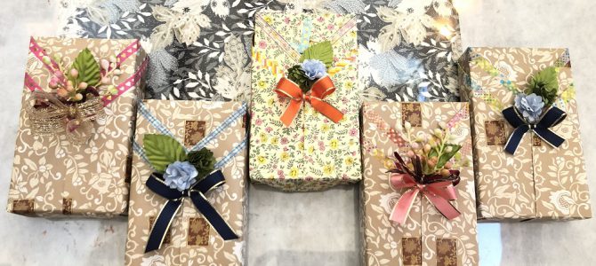 埼玉自宅教室にてギフトラッピング再々レッスンを行いました。