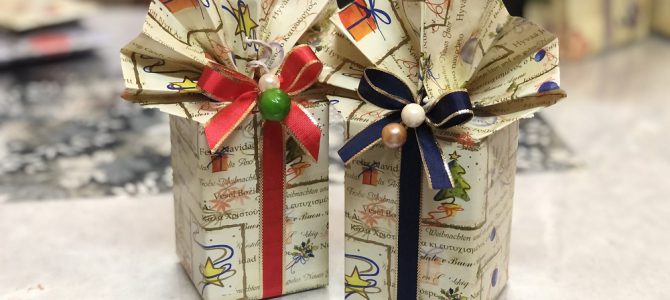 埼玉ラッピング自宅教室にて、ギフトラッピング初級クラスを行いました。