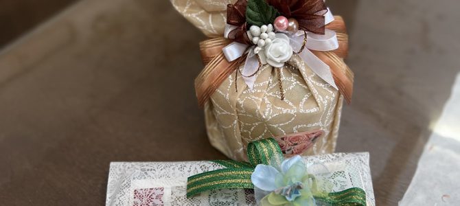 埼玉ラッピング自宅教室にてスイーツラッピングの認定試験を行いました。
