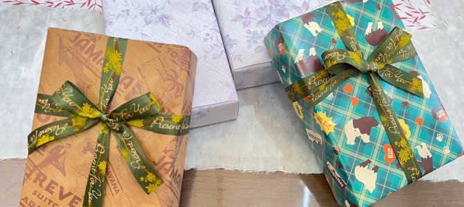 埼玉ラッピング自宅教室にてビジネスラッピング基礎クラスを行いました。