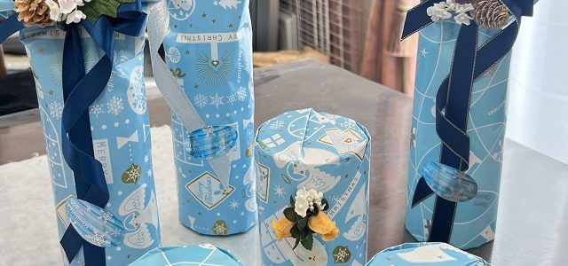 埼玉ラッピング自宅教室にて、ギフトラッピングのレッスンを行いました。