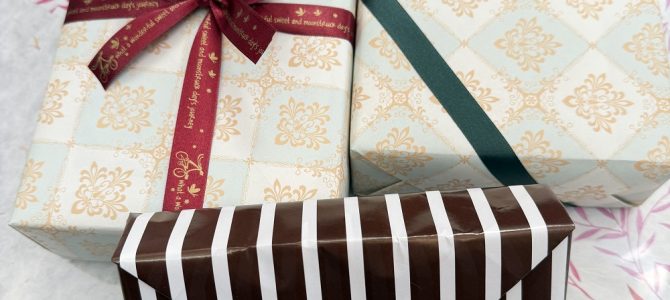 今年初めのラッピングは、ビジネスラッピング認定試験でした。